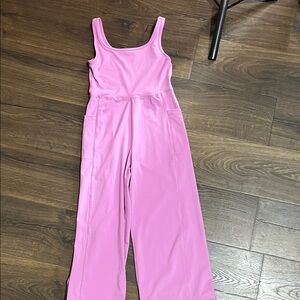Pink Sleeveless Jumpsuit girls 12